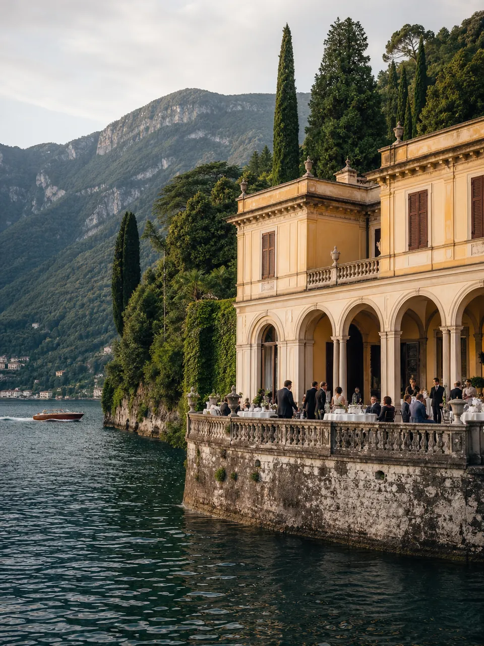 Luxury destination wedding at a historic villa on Lake Como