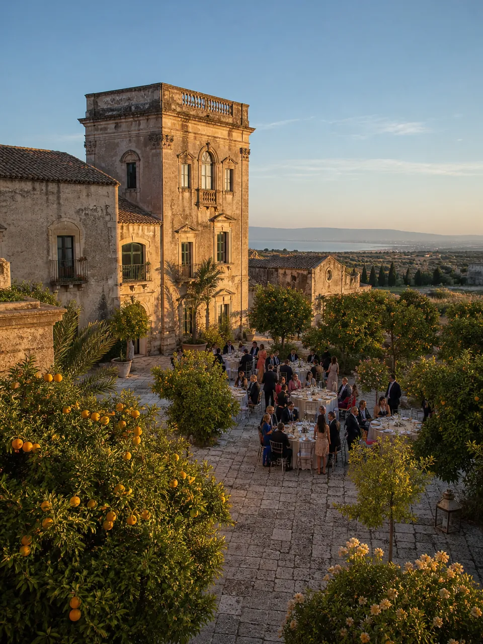 Luxury wedding at a historic Sicilian villa
