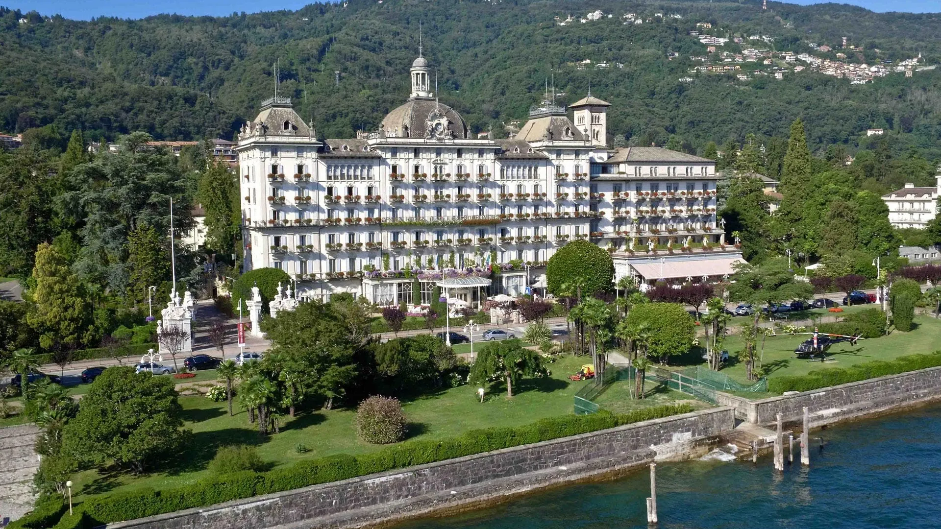 Grand Hotel des Iles Borromées overlooking Lake Maggiore in Stresa.