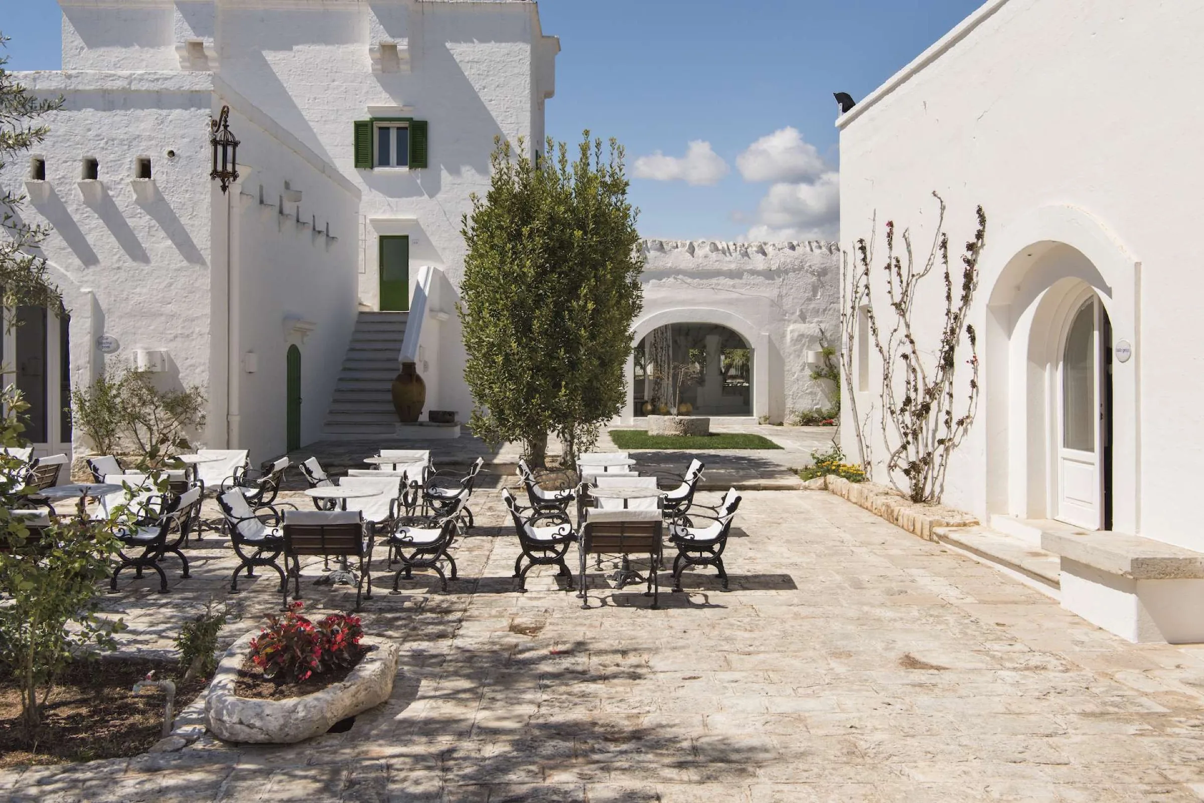 Il Melograno in Monopoli: the historic masseria seen from above