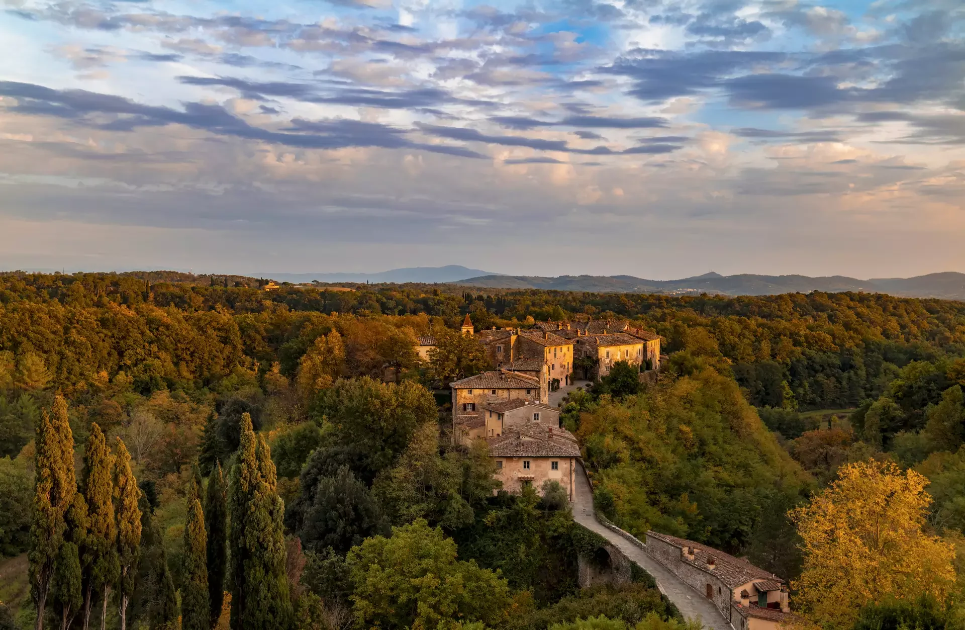 Il Borro: the restored medieval village in the Valdarno forest