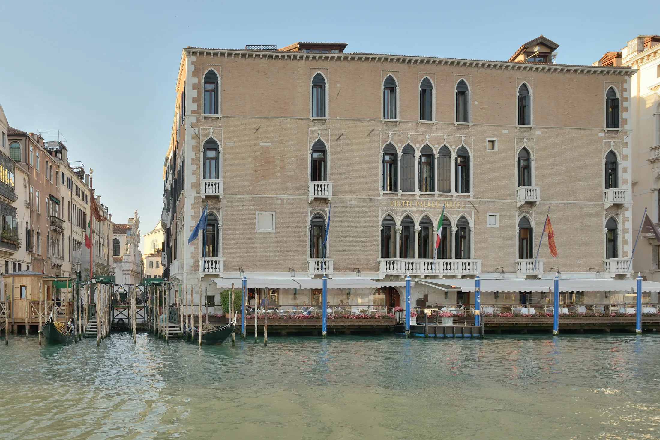Palazzo Pisani Gritti, The Gritti Palace, on the Grand Canal with the canal terrace